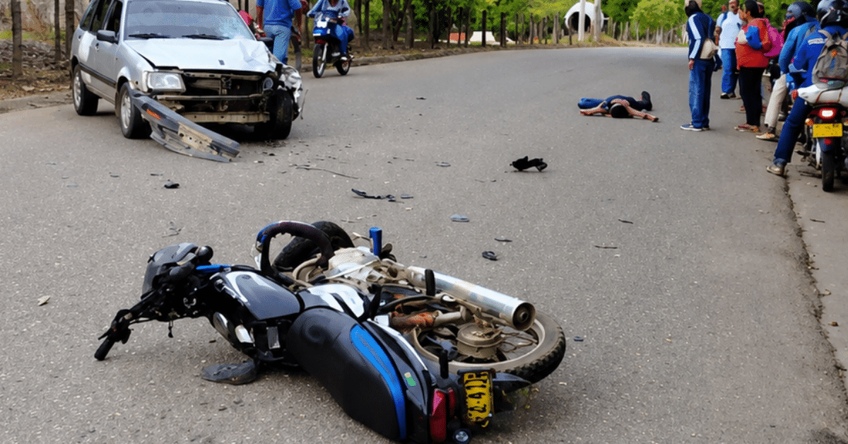 Motociclista herido en colisión sobre la vía Montelíbano-Puerto Libertador