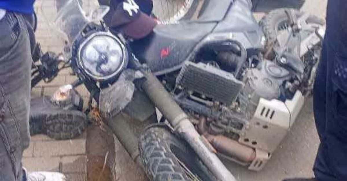 Choque entre moto y bicicleta paraliza el tránsito en el centro de Montería