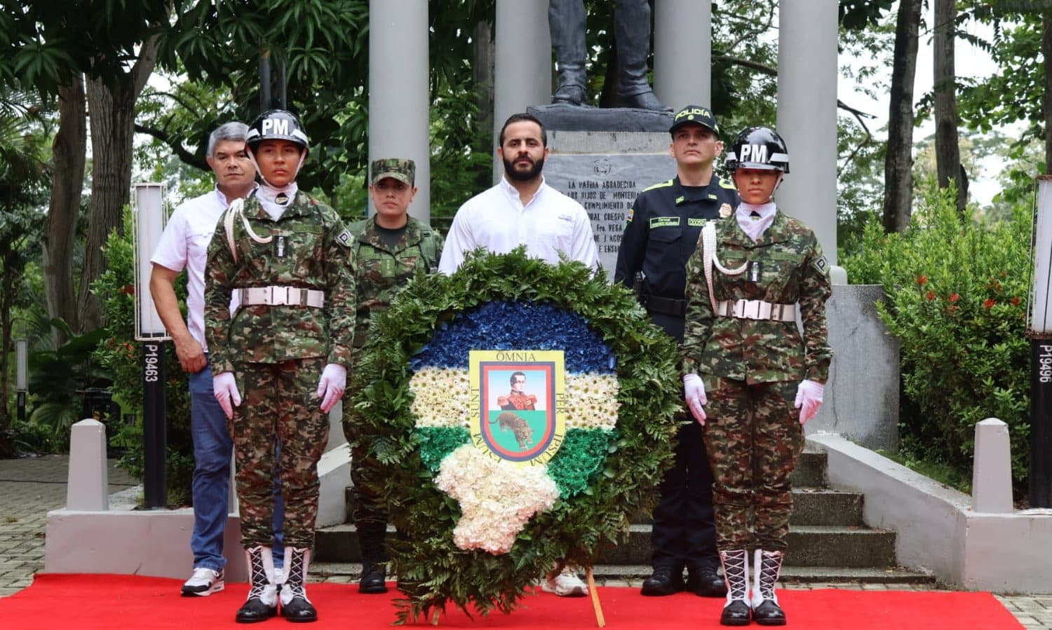 Policía Nacional acompañó actos conmemorativos por los 74 años de Córdoba