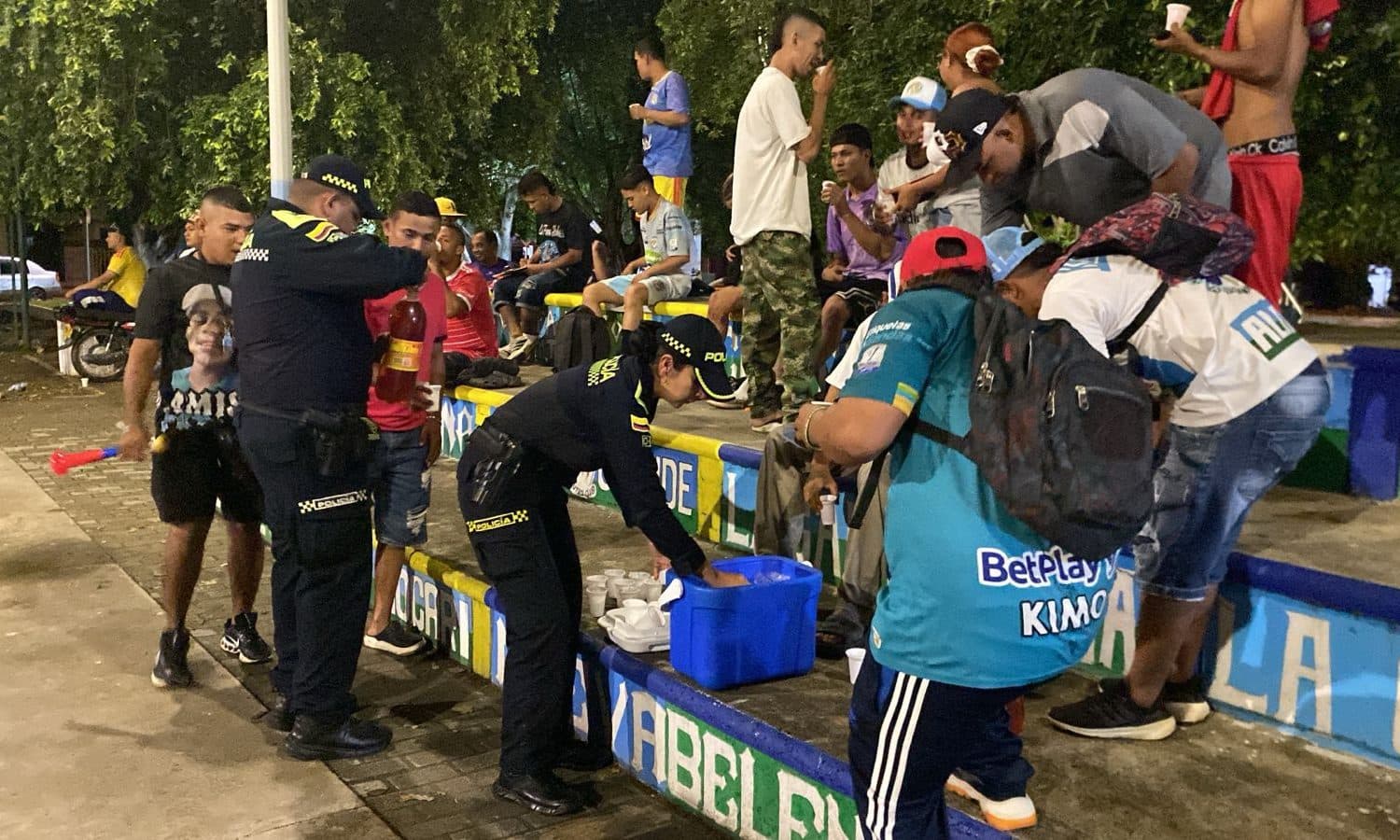 Deporte y convivencia: la Policía de Montería se tomó el barrio La Cruz