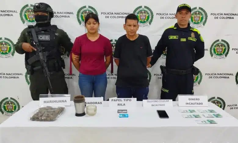 Capturan a dos presuntos microtraficantes en Montería tras operativo en San Elena