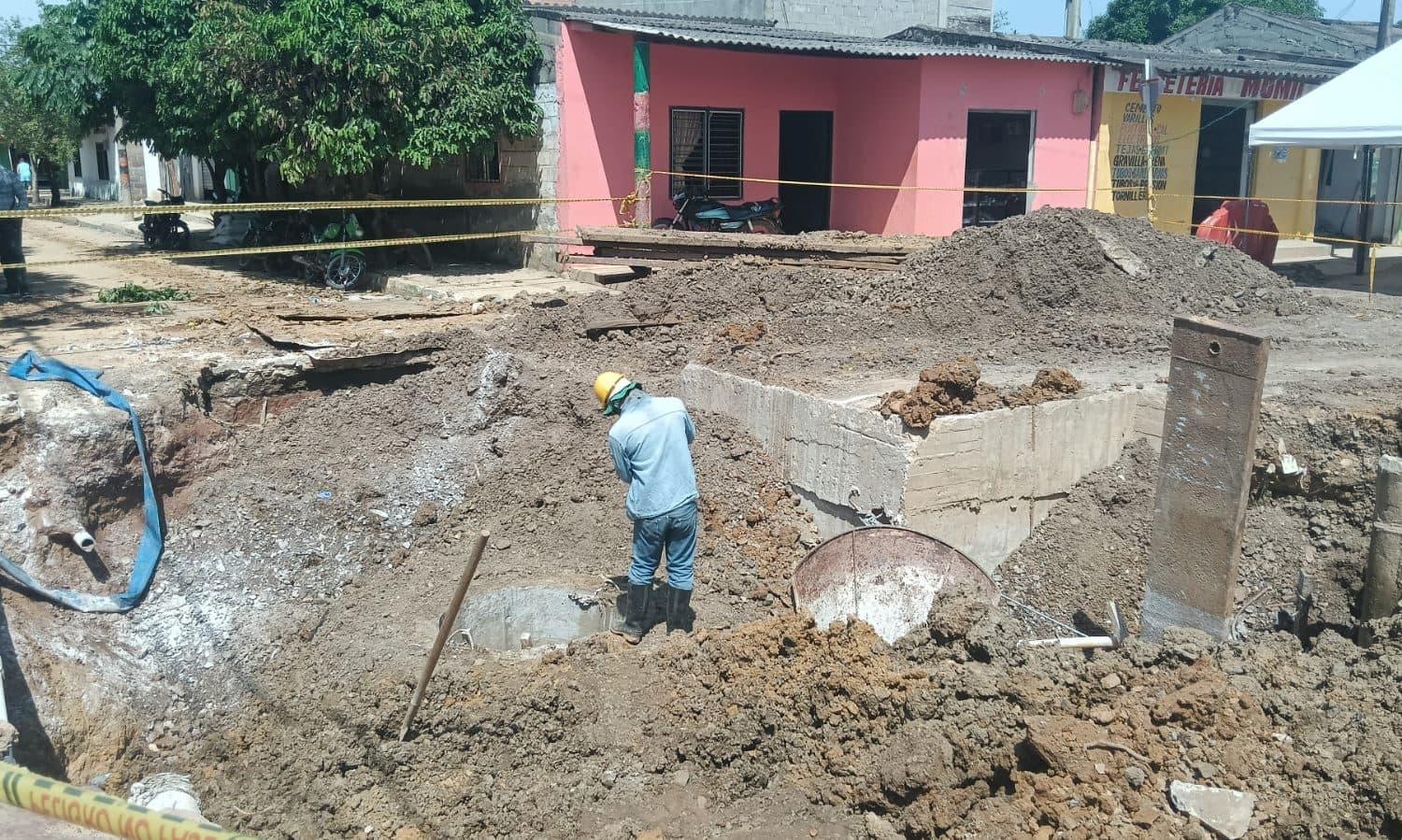 Momil a punto de terminar su gran obra de alcantarillado después de años de espera