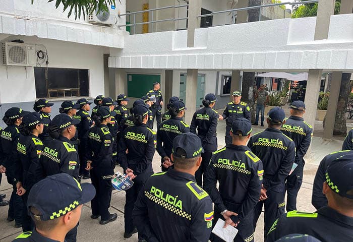 Cesar recibe 35 nuevos policías para reforzar la seguridad en municipios del departamento