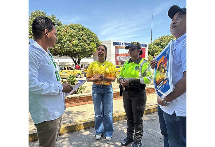 Cesar refuerza la educación vial ante aumento de viajeros por temporada de vacaciones