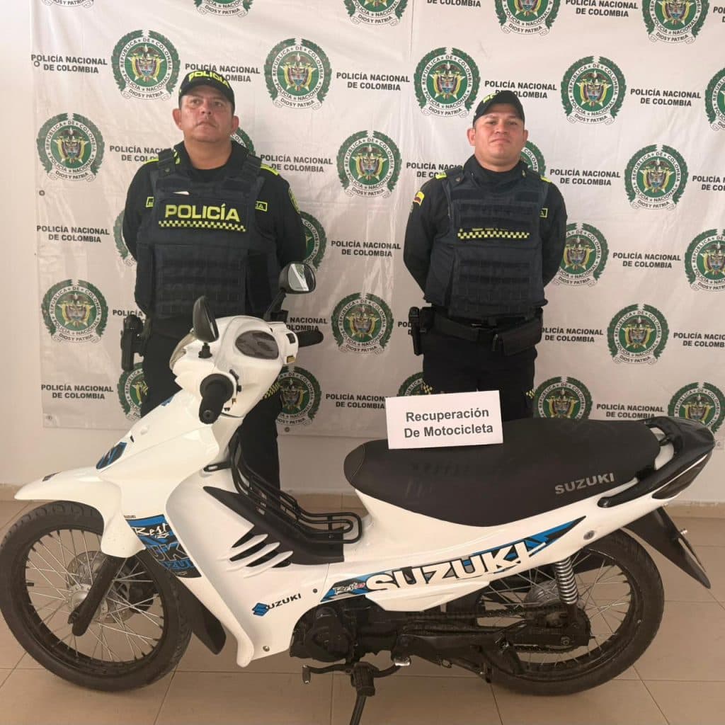 Recuperan motocicleta hurtada en operativo de la Policía en Barrancas
