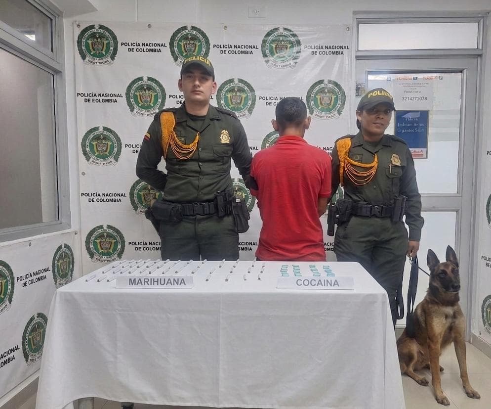 Policía captura a hombre con droga en Riohacha durante operativos contra microtráfico