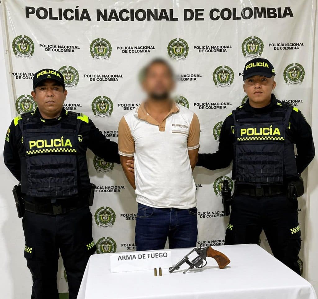 Hombre capturado en Villanueva tras disparar en vía pública con arma ilegal