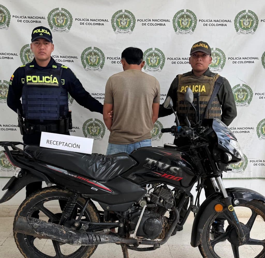 Capturado en La Guajira por conducir motocicleta robada