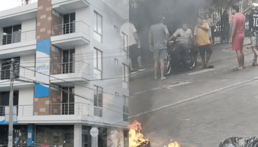 Valledupar protesta contra apagones de Afinia con quema de llantas, pero pocos asisten