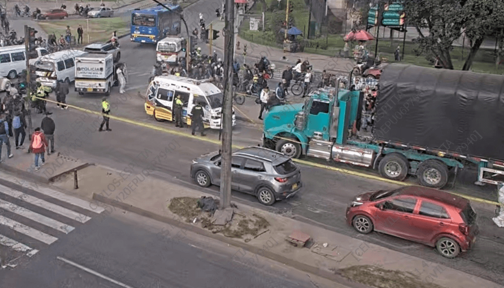 Motociclista muere tras choque con tractocamión en Fontibón