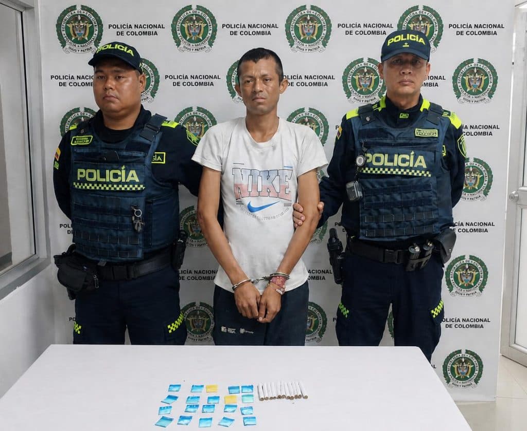 Policía captura a presunto distribuidor de drogas en Nuevo Horizonte, Riohacha