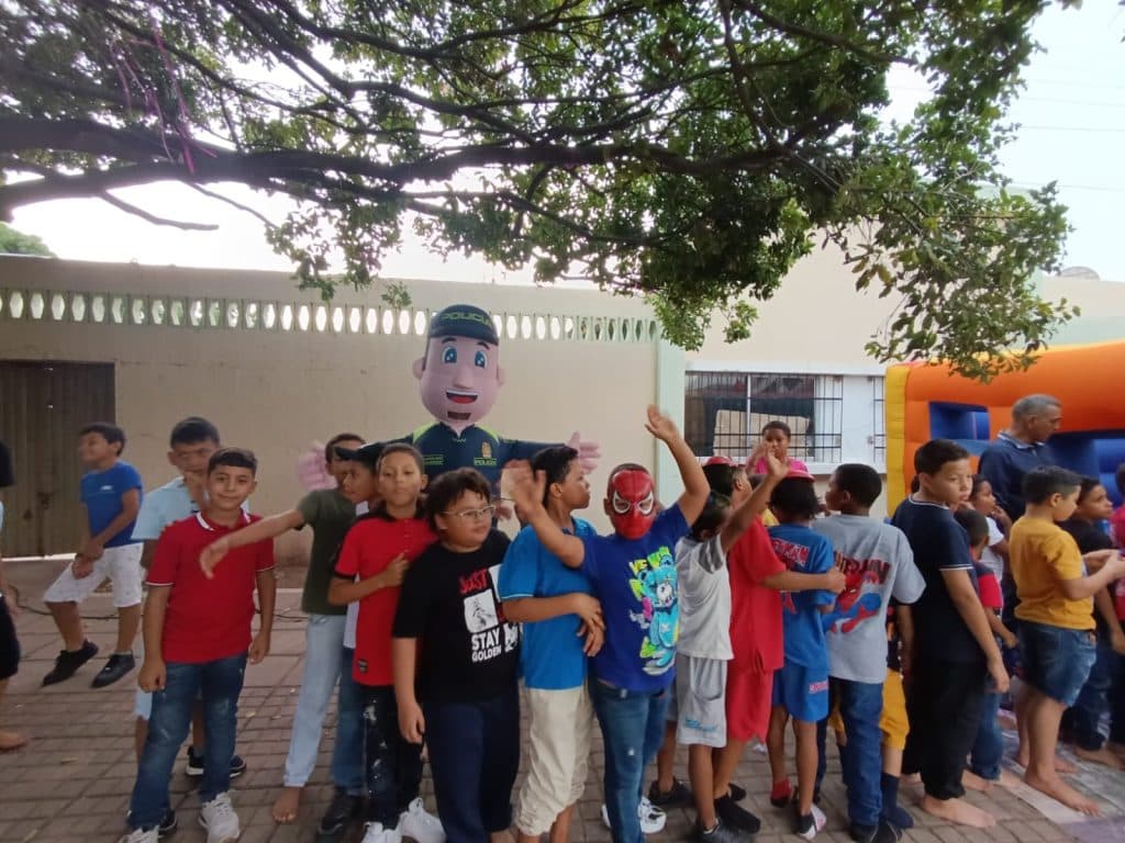 La Policía celebra el Día del Niño en La Jagua del Pilar con jornada de recreación e integración
