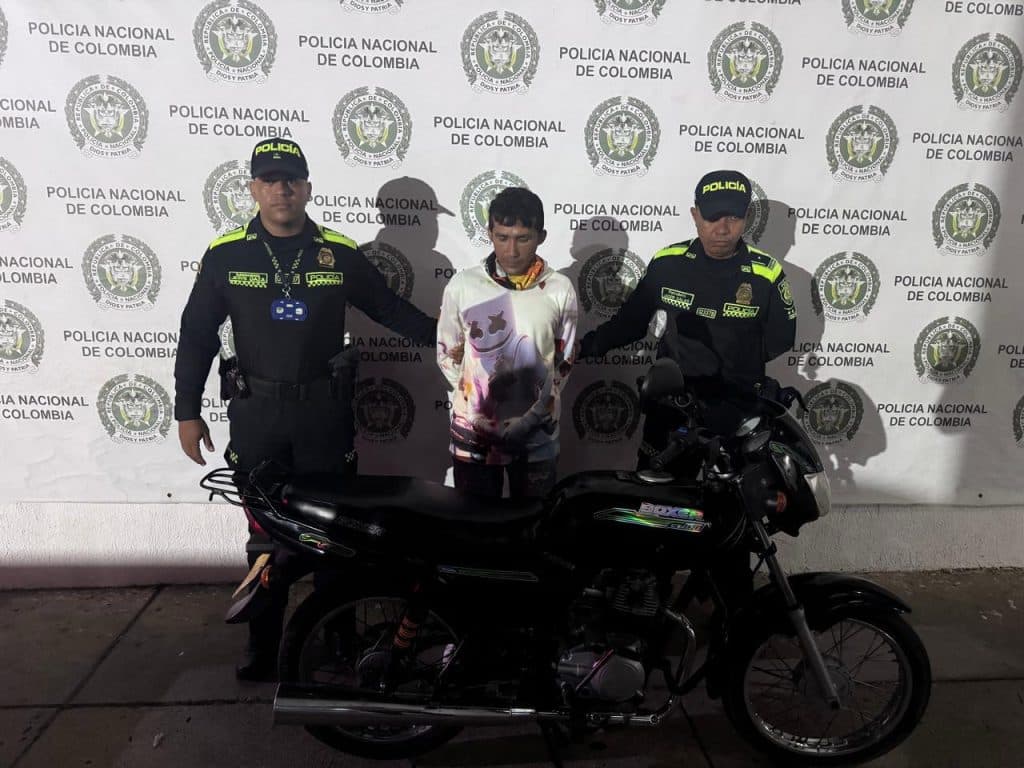 Capturado en Riohacha por vender motocicleta robada; Policía recupera el vehículo