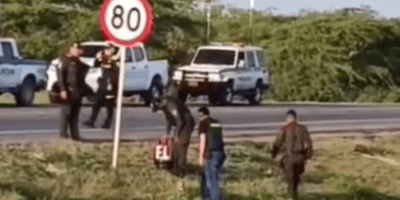 Cilindro con marcas del ELN genera pánico en vía de Riohacha