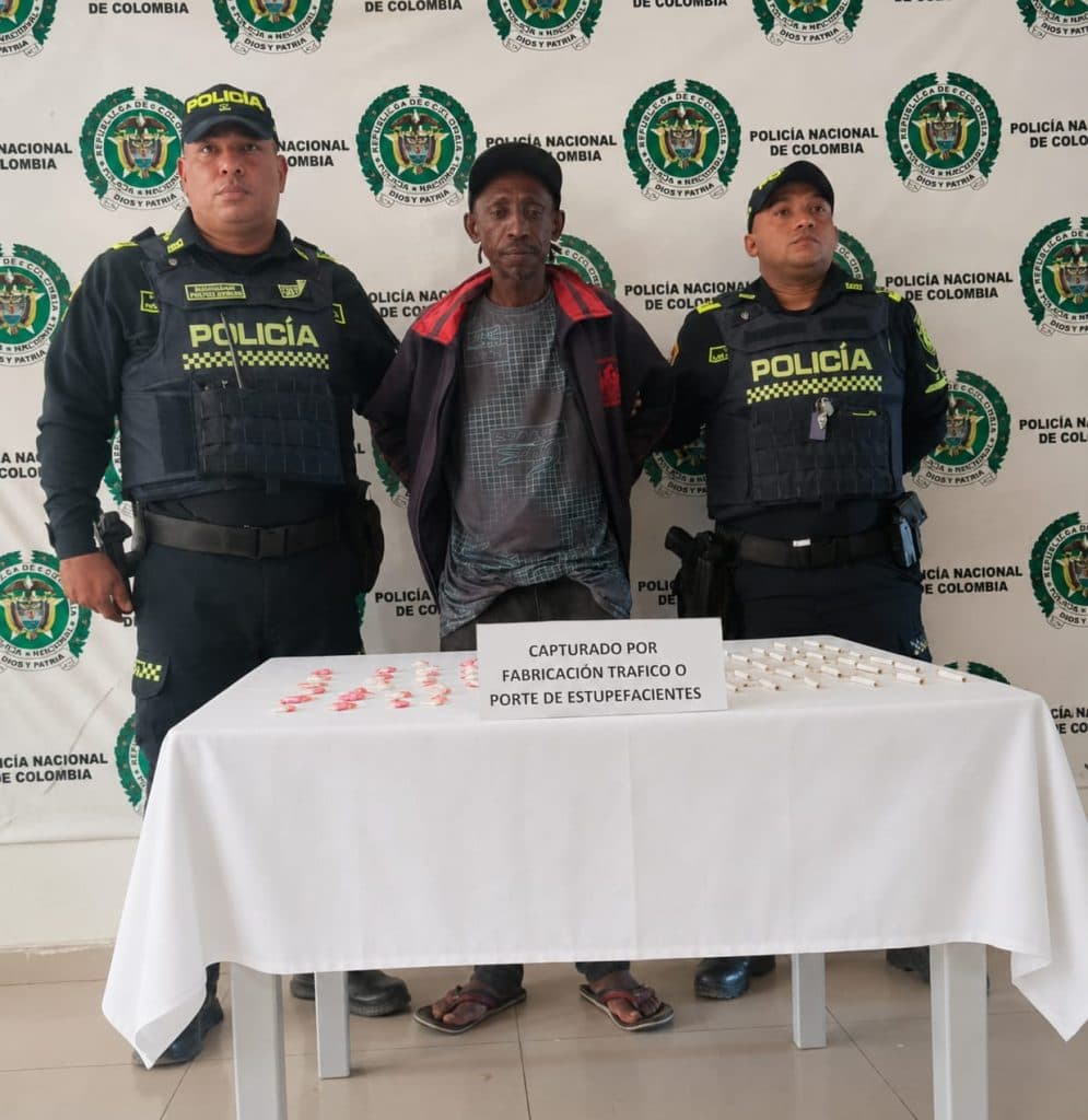 Policía captura a hombre con cocaína y marihuana en Riohacha