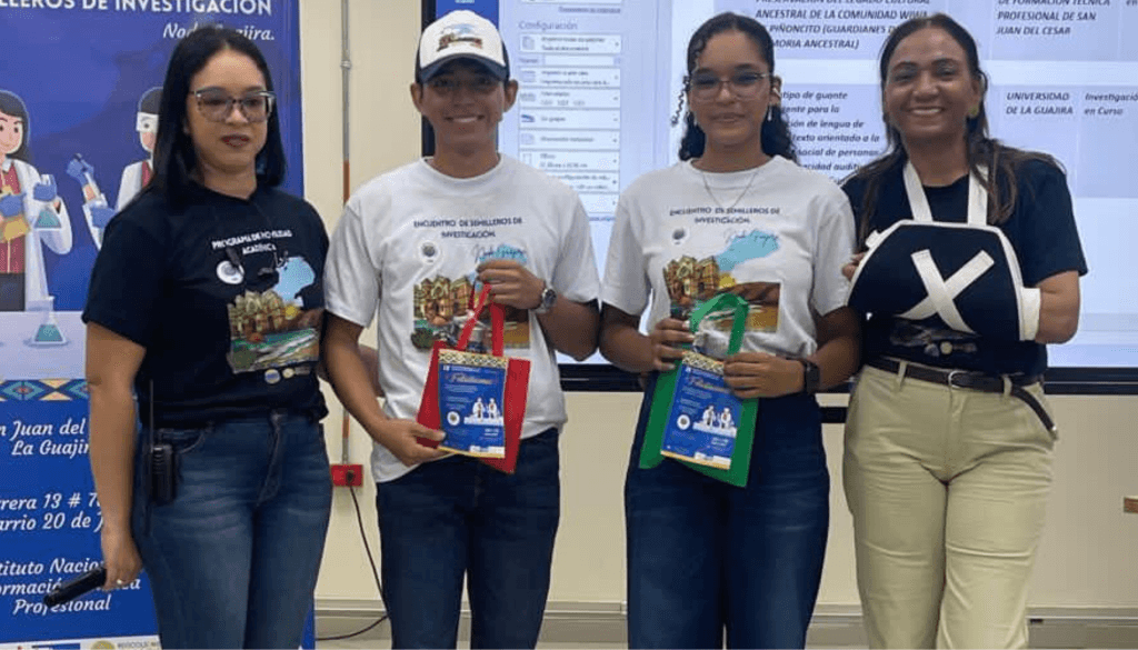 Guante inteligente de Uniguajira logra nota perfecta en concurso de investigación