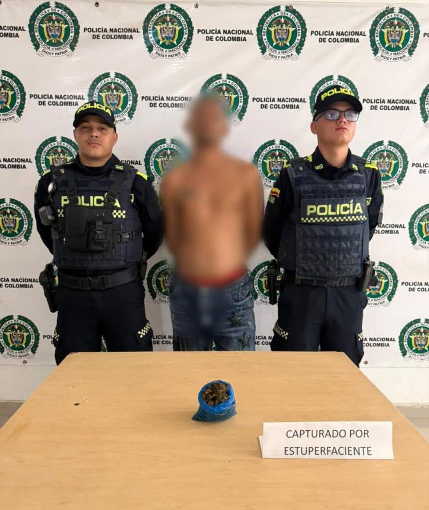 Capturan a hombre con dos kilos de marihuana en Riohacha