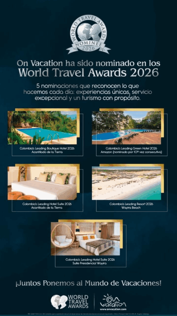On Vacation logra cinco nominaciones en los premios Óscar del turismo mundial 2026