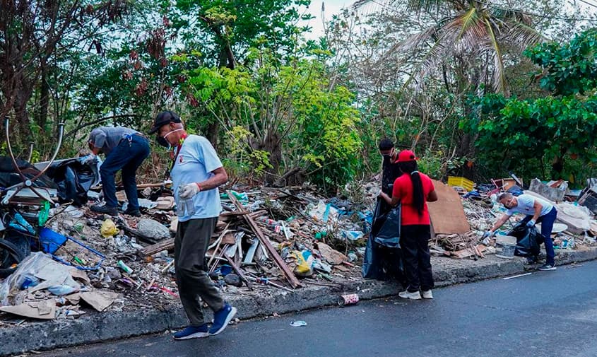 San Andrés intensifica jornadas de limpieza con recolección de toneladas de residuos