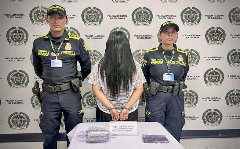 Capturan a mujer con casi medio kilo de cocaína en el aeropuerto de San Andrés